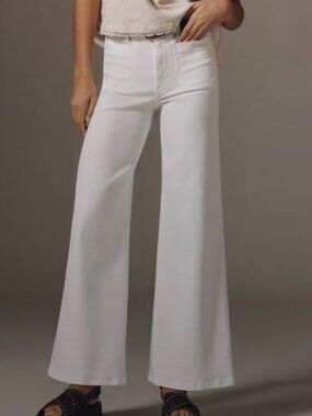 FRAME Le Slim Palazzo Modernist Pocket High-Rise Wide-Leg Jeans